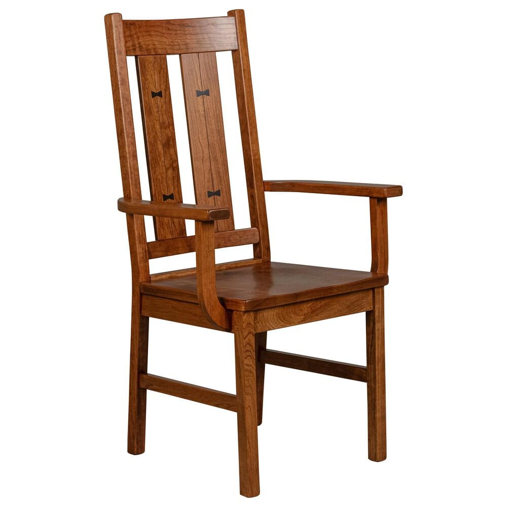 Archbold Furniture Butterfly Dining Arm Chair in Walnut, , large