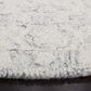 Safavieh Micro-Loop Oriental 3" Round Charcoal and Ivory Area Rug, , large