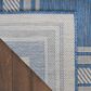 Nourison Horizon HOZ03 Denim 2" x 6" Indoor/Outdoor Runner, , large