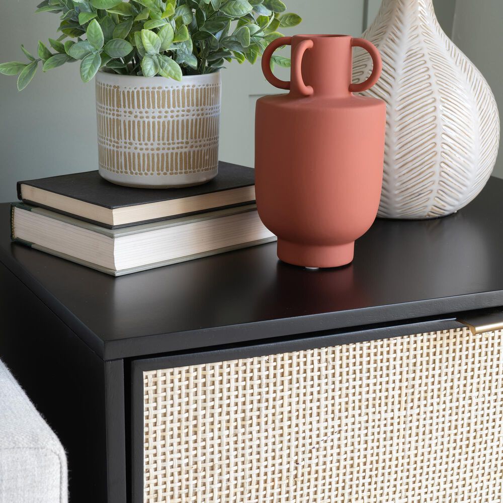 Linon Home Decor Collett 2-Drawer Nightstand in Black, , large