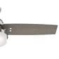 Hunter Sentinel 44" Ceiling Fan with LED Lights in Brushed Nickel, , large