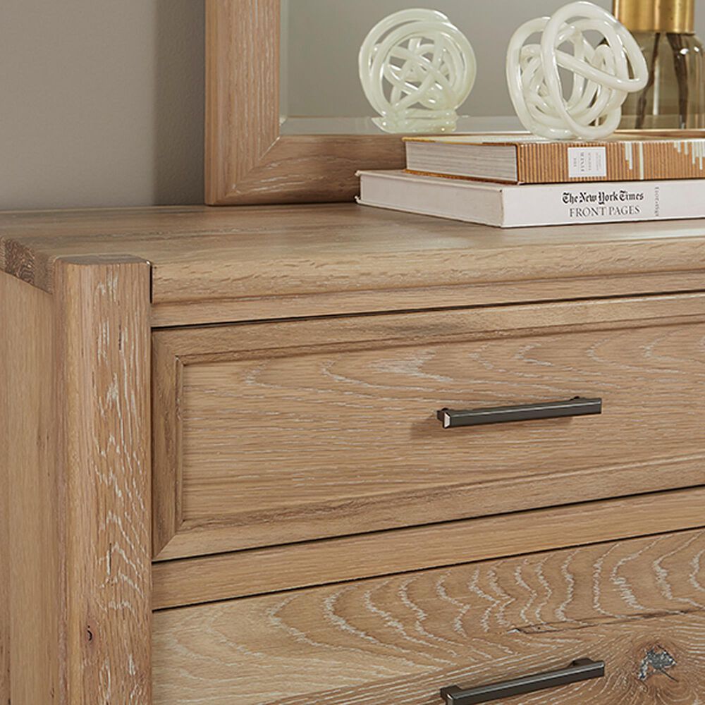 Viceray Collections Crafted Oak 8-Drawer Dresser in Bleached White, , large