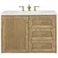 James Martin Vanities Laurent 36" Single Bathroom Vanity in Light Natural Oak with 3 cm Ethereal Noctis Quartz Top and Rectangular Sink, , large