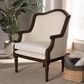 Baxton Studio Charlemagne Accent Chair in Off-White, , large