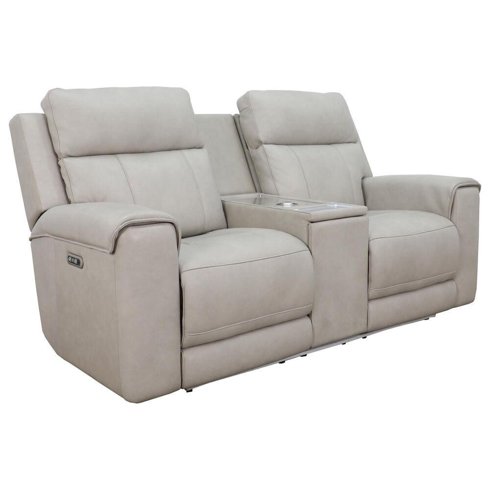 Somerset Home Harbour Power Reclining Loveseat in Caruso Light Grey, , large