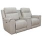 Somerset Home Harbour Power Reclining Loveseat in Caruso Light Grey, , large