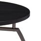 Pacific Landing Round End Table in Dark Grey and Black Nickel, , large