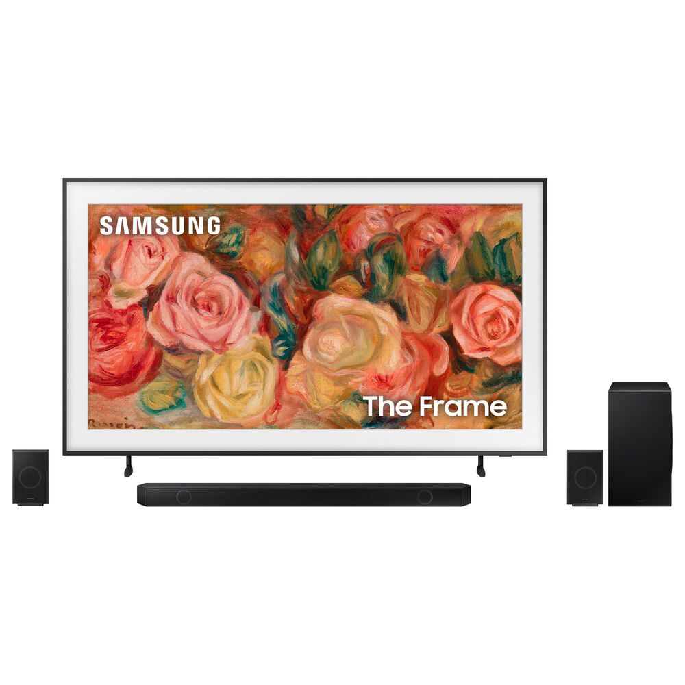 Samsung 75" 4K FRAME w/Soundbar Sys, , large