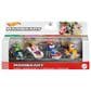 Hot Wheels Mario Kart Toy Character Vehicle 4-Pack - Mario, Yoshi, Princess Peach, Orange Shy Guy, , large