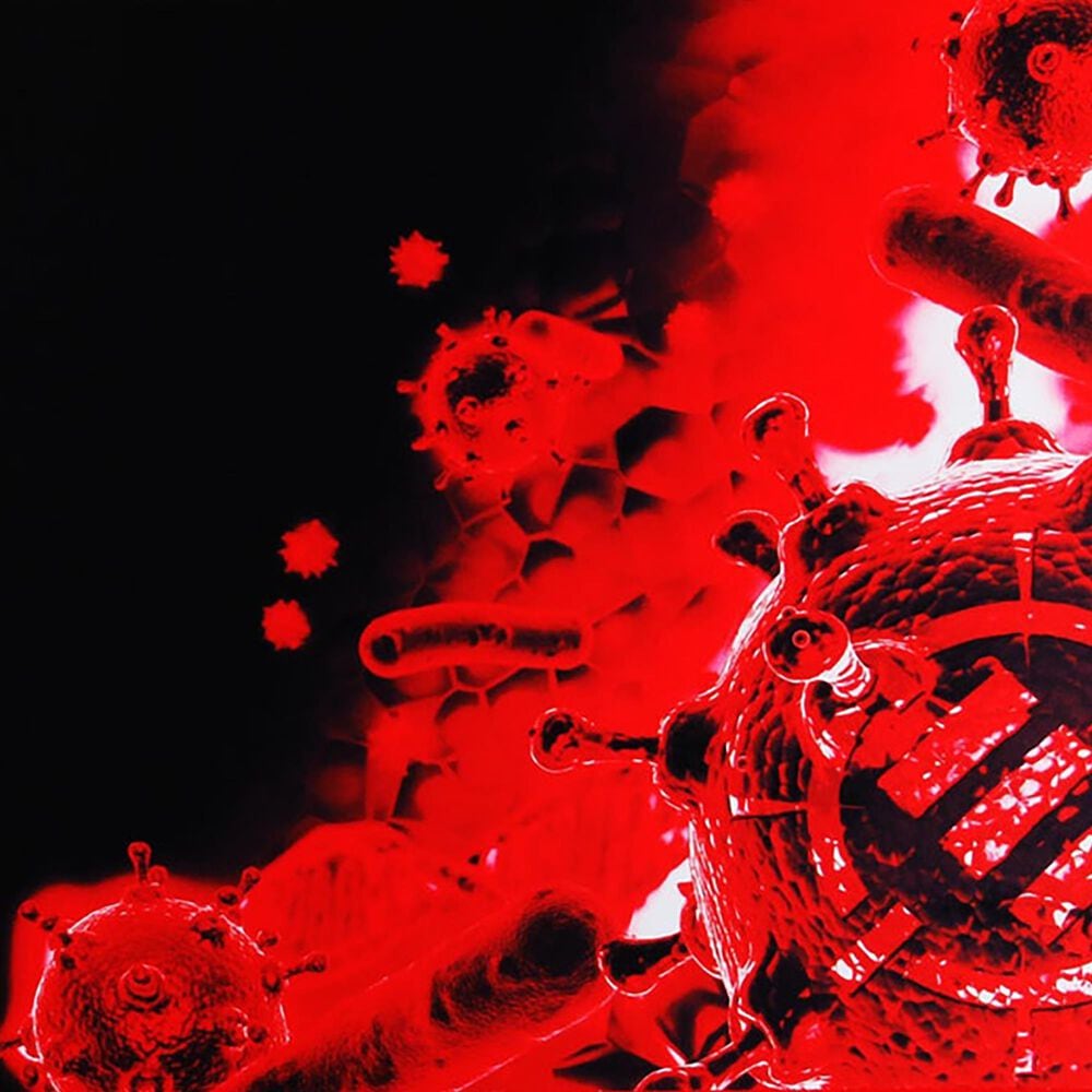 Enhance Pathogen XXL Extended Large Gaming Mouse Pad in Red and Black, , large