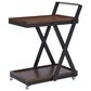 Linon Home Decor Ember Bar Cart in Barley and Dark Gunmetal, , large