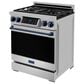 Thor Kitchen Gordon Ramsay 4.55 Cu. Ft. 30" Professional Liquid Propane Range with Navy Blue Handle Kit in Stainless Steel, , large