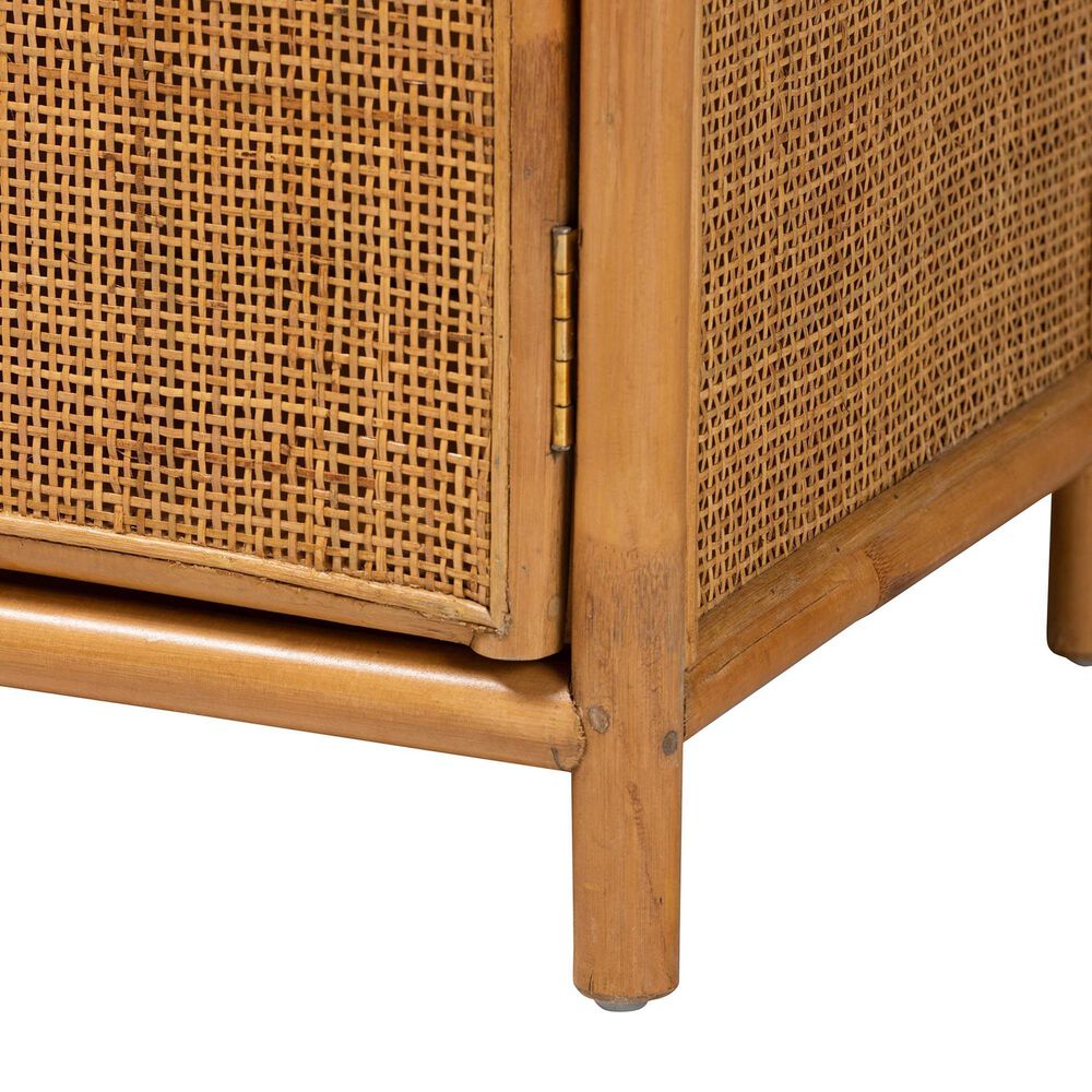 Baxton Studio Paloma 2-Door Large Storage Cabinet in Light Honey, , large
