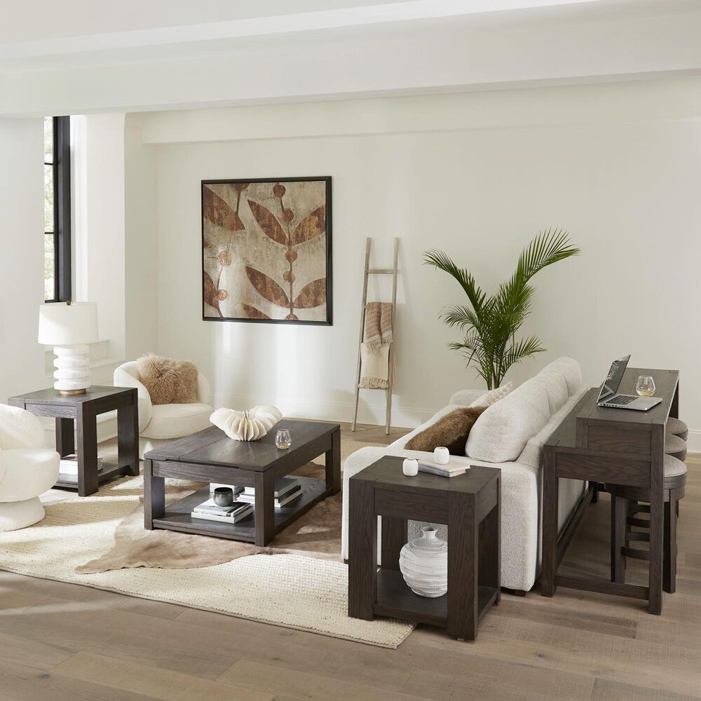 Belle Furnishings Lennox Hill Square End Table in Bark, , large