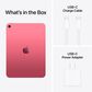 Apple 11-Inch iPad A16 chip with Wi-Fi only - 256GB in Pink with 2-Year AppleCare+, , large