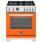 Bertazzoni Professional 4.7 Cu.Ft. Gas Range in Arancio Glossy, , large