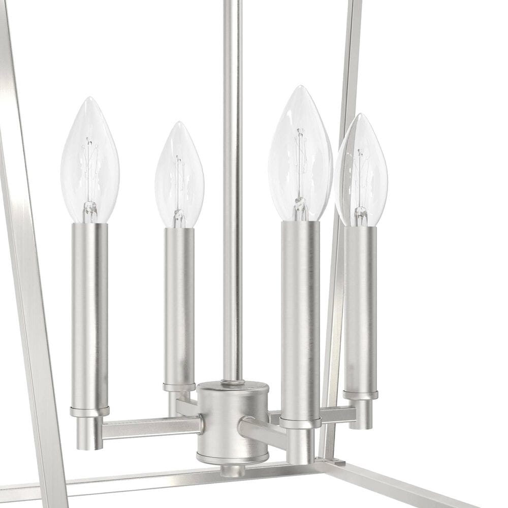 Hunter Laurel Ridge 18&quot; 4-Light Lantern in Brushed Nickel, , large