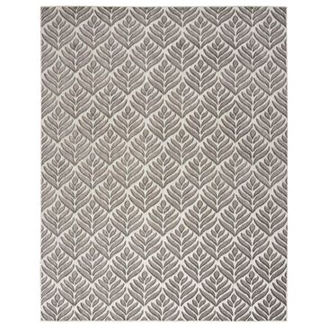 Nourison Aloha 3"6" x 5"6" Charcoal Indoor/Outdoor Area Rug, , large