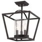 Golden Lighting Mercer 3-Light Mini Chandelier in Matte Black, , large