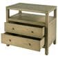 Butler Specialty Company Nora 2-Drawer Wide Nightstand with Open Shelf in Light Oak, , large