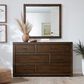 Riva Ridge Modern Loft 5-Piece King Bookcase Platform Bedroom Set in Brownstone, , large