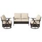 Sunwell Garden 3-Piece Patio Chat Set in Beige, , large