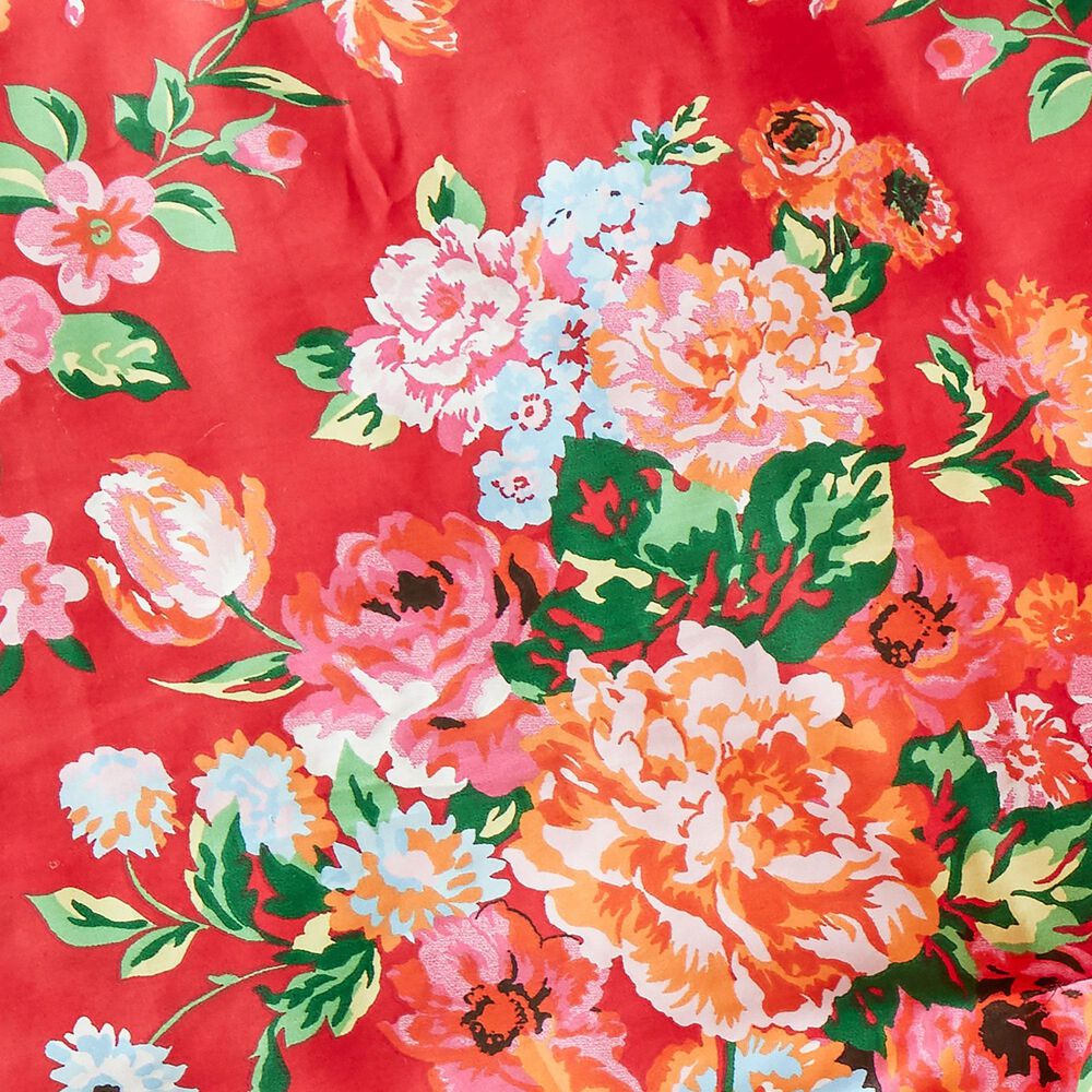 Peking Handicraft Garden Society 3-Piece Full/Queen Comforter Set in Red, , large