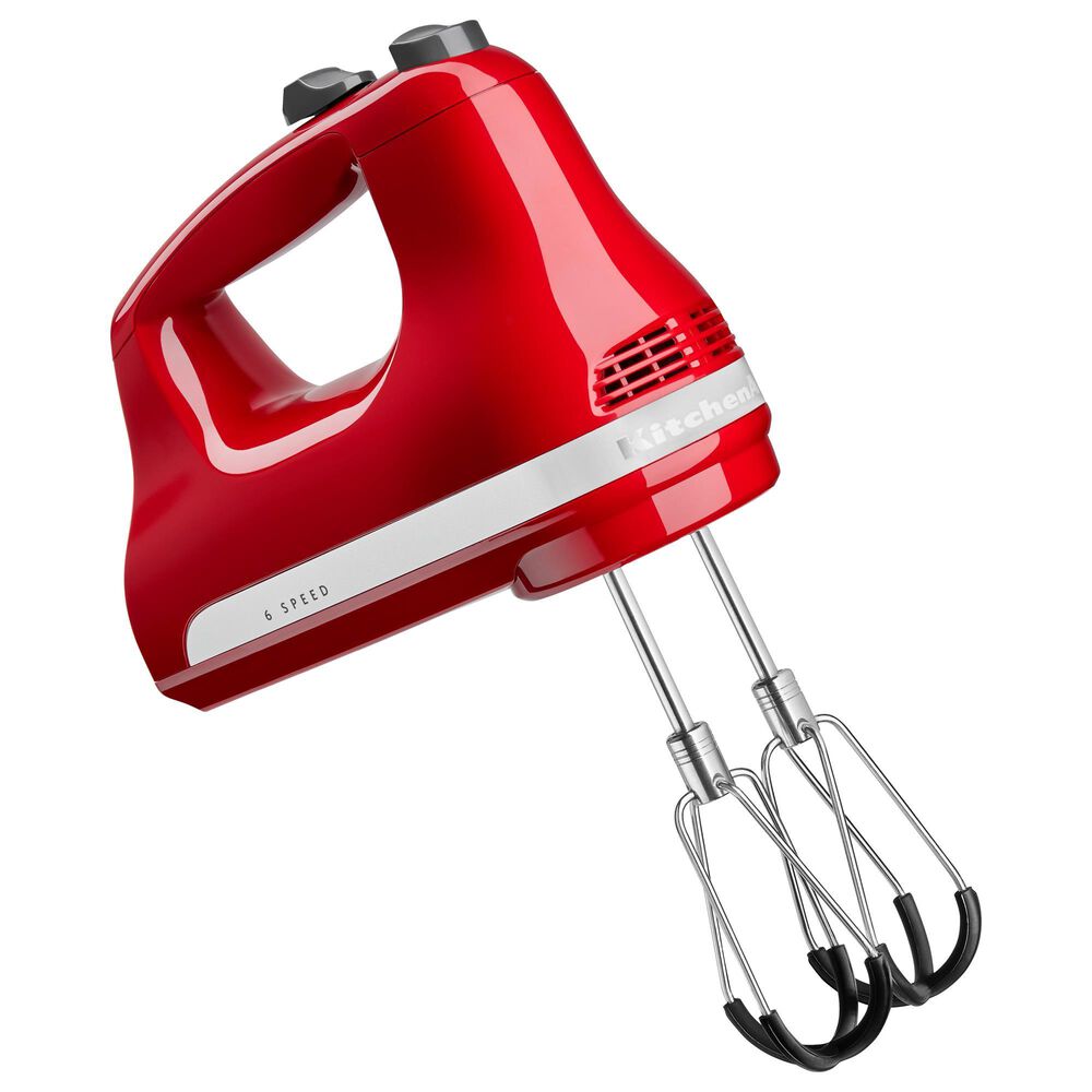 KitchenAid 8 6-Speed Hand Mixer in Empire Red