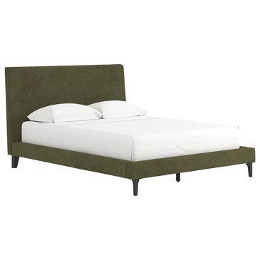 Ashley Chirason Queen Platform Bed in Sage Green, , large