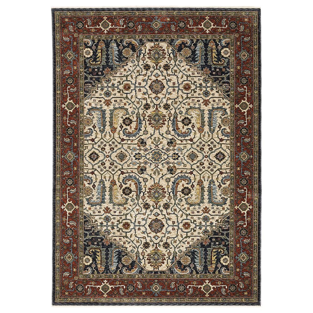 Oriental Weavers Aberdeen Persian 2" x 3" Ivory Area Rug, , large