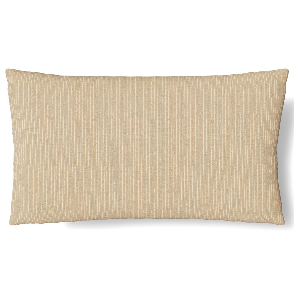 Ann Gish Lamina 14" x 24" Lumbar Throw Pillow in Sand, , large