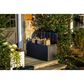 Alfresco Home Urban Board Home and Garden Storage Box with Wheels in Black, , large