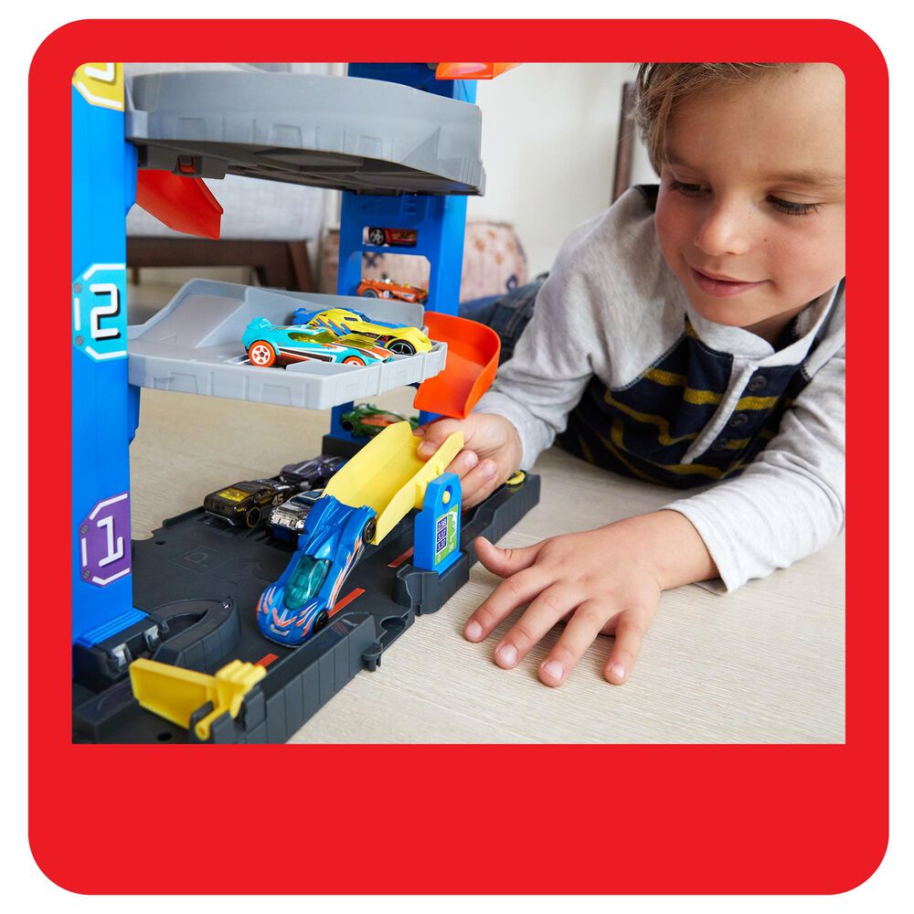 Hot Wheels City Stunt Garage Play Set, , large