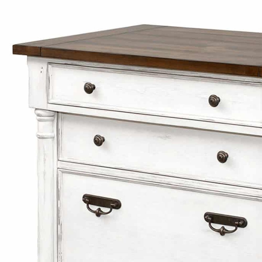 Martin Durham Lateral File with Lock in Weathered White, , large