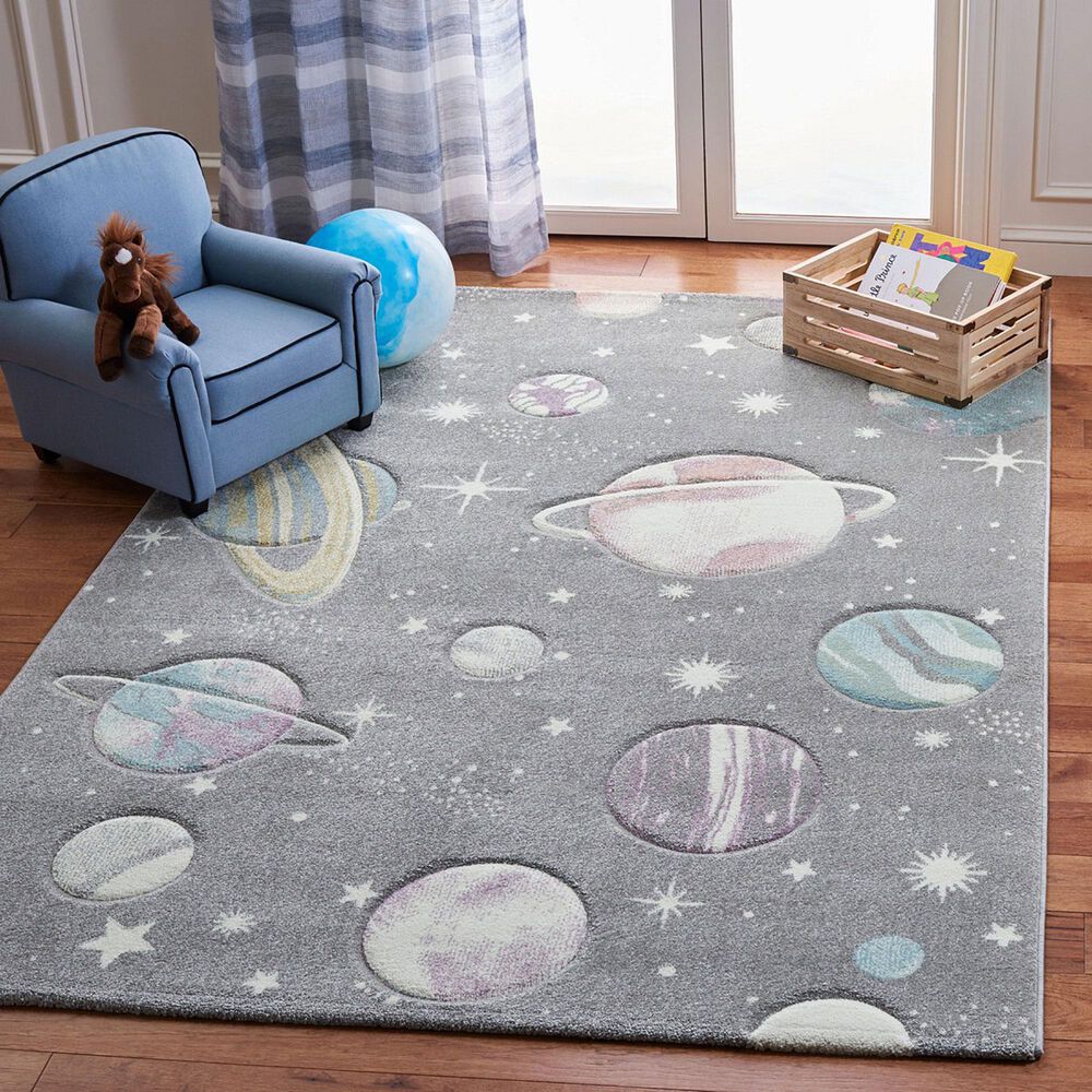 Safavieh Carousel 10&#39; x 14&#39; Grey and Lavender Kids Area Rug, , large