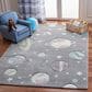 Safavieh Carousel 10" x 14" Grey and Lavender Kids Area Rug, , large
