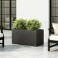 Hearth and Haven Outdoor Rectangular Planter Box in Black, , large