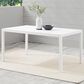 Linon Home Decor Holland 64" Outdoor Dining Table in White, , large