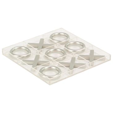 Maple and Jade 1" x 12" Tic-Tac-Toe Set in Silver, , large