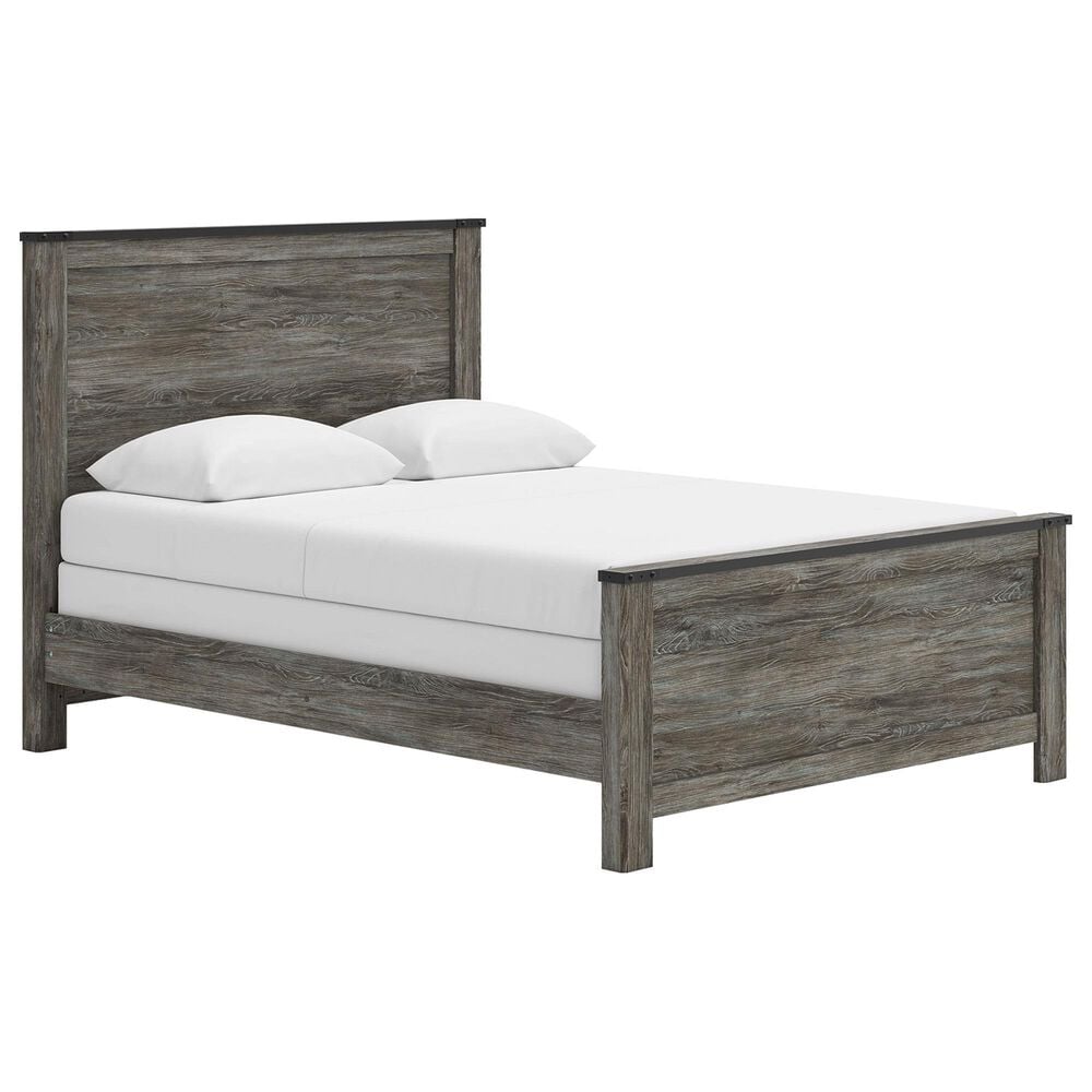 Ashley Frandern Twin Panel Bed in Black and Warm Gray, , large