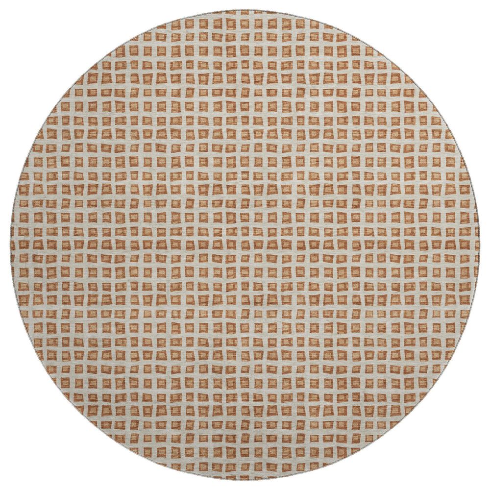Dalyn Rug Company The Reserve TR4 Copper 8" Round Indoor/Outdoor Area Rug, , large