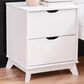 Linon Home Decor Polly 2-Drawer Nightstand in White, , large