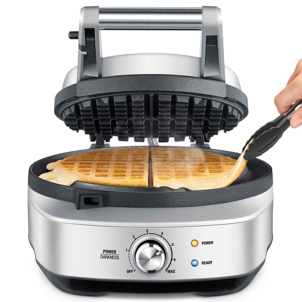 Breville 4-Slice No-mess Waffle in Brushed Stainless Steel, , large
