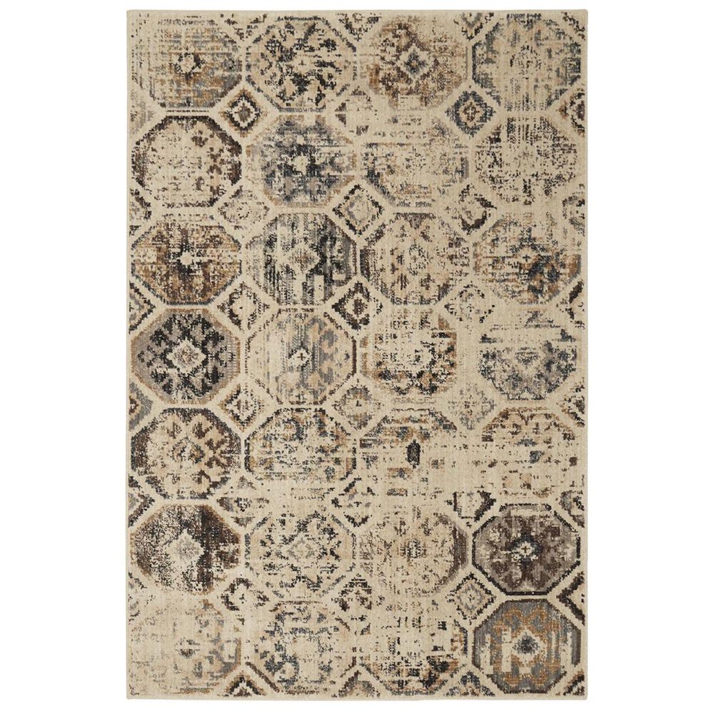 Karastan Elements Tunis 91623 8" x 11" Beige Area Rug, , large
