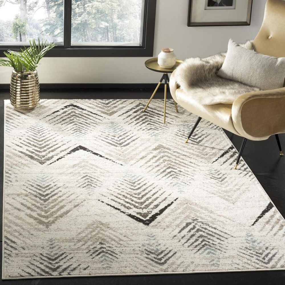 Safavieh Amsterdam AMS110A 4&#39; x 6&#39; Cream and Beige Area Rug, , large