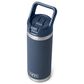 YETI Rambler 18 Oz Water Bottle with Color-Matched Straw Cap in Navy, , large
