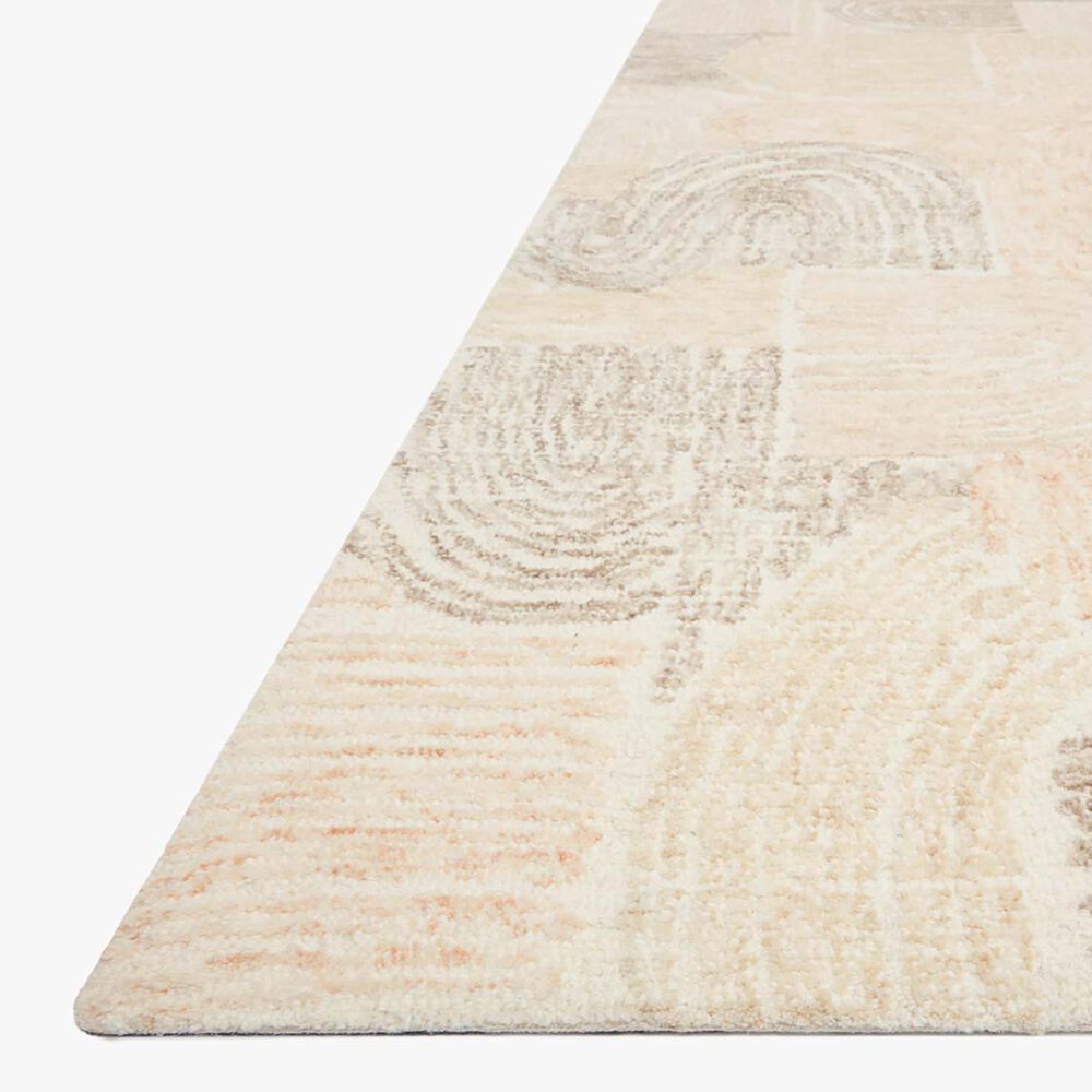 Loloi Milo MLO-02 2&#39;3&quot; x 3&#39;8&quot; Peach/Pebble Area Rug, , large