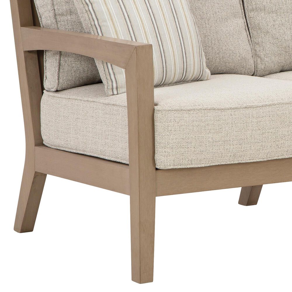 Ashley Hallow Creek Patio Loveseat in Beige, , large
