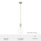 Hunter Lundin 7" 1-Light Pendant in Alturas Gold, , large