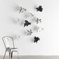 Mercana Hogbadi Flying Pigs in Silver Wall Art (Set of 2), , large